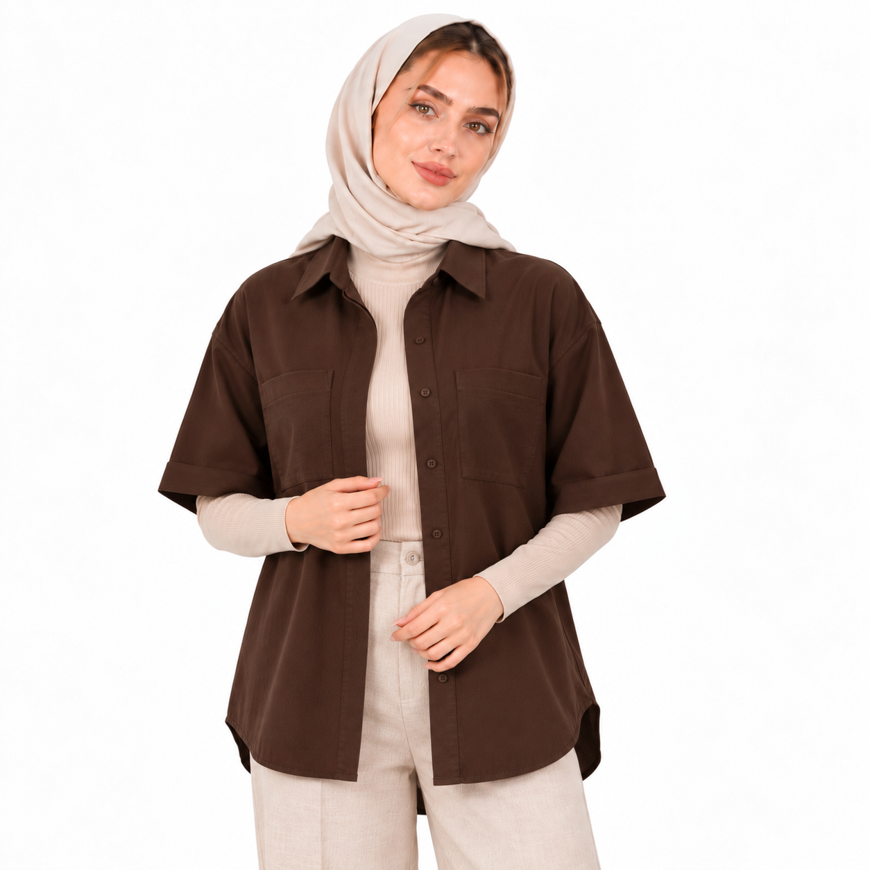 شومیز کتان نخ